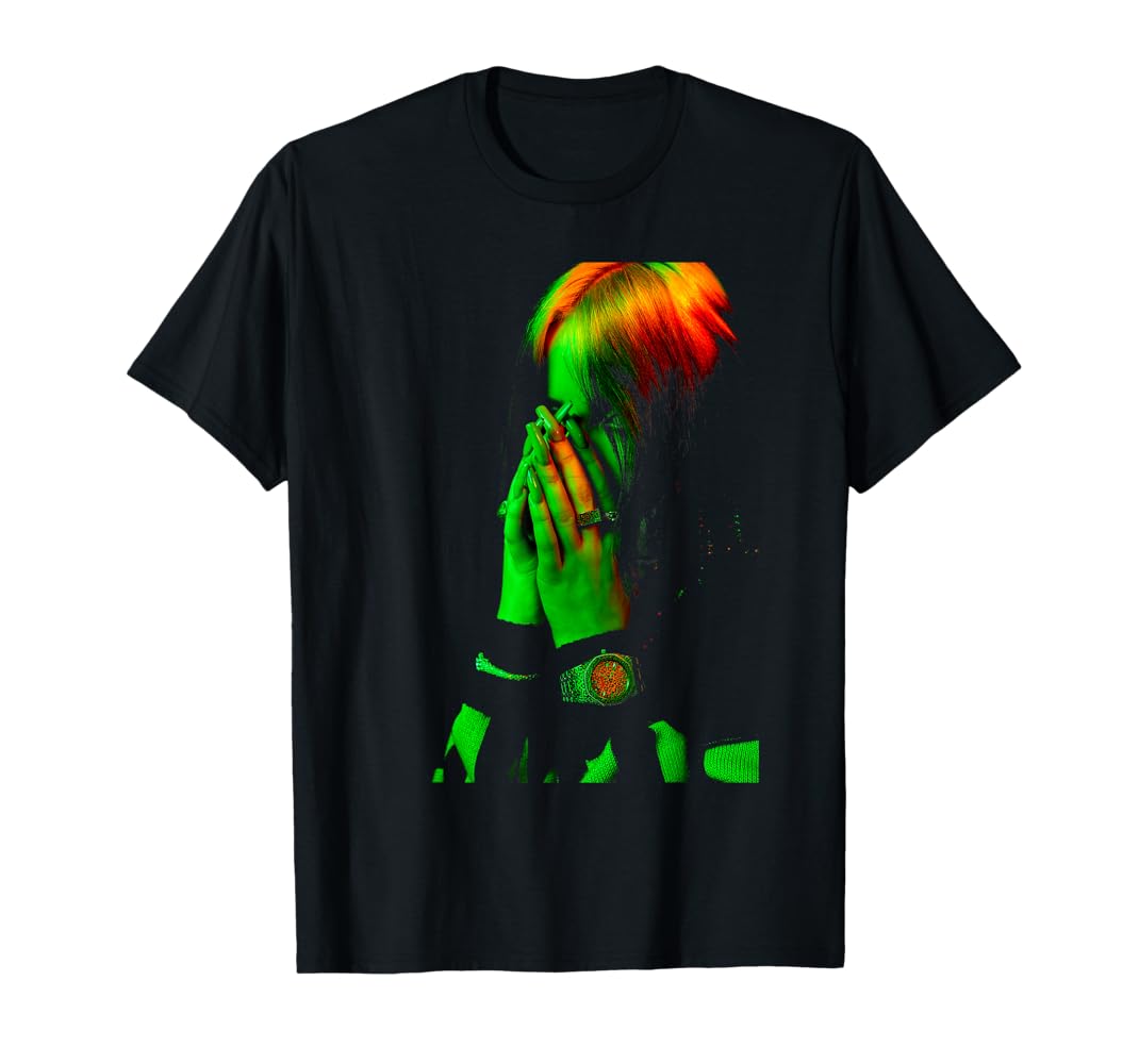 BillieEilish ビリーアイリッシュ 人気デザイン Tシャツ ビリー・アイリッシュ Tシャツ Mサイズ - メルカリ